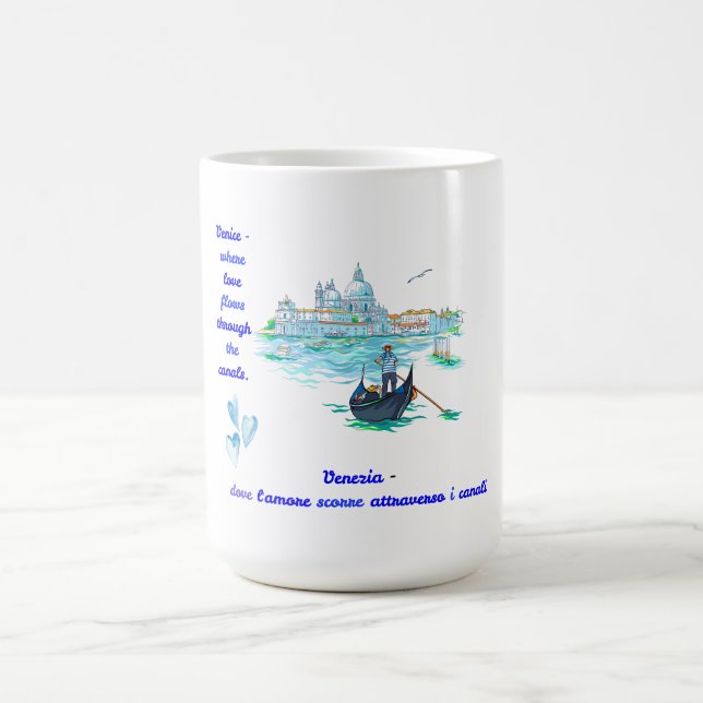 Caneca De Café Paisagem Romântica de Veneza (Centro)