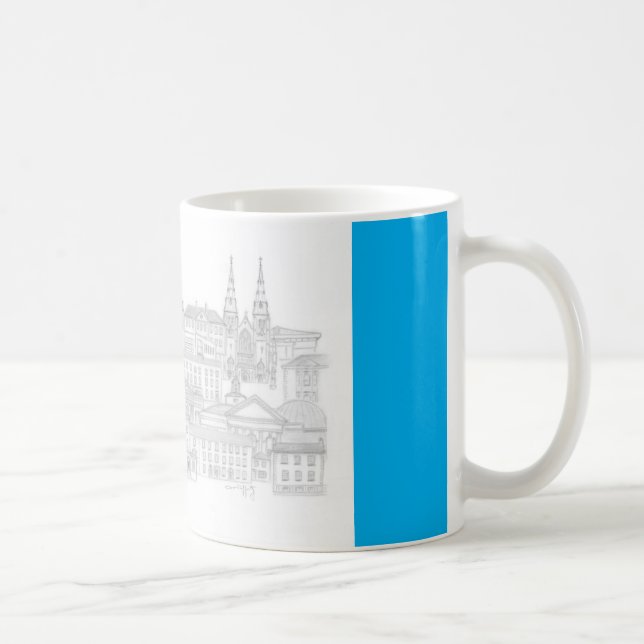 Caneca De Café Paisagem Urbana de Armagh (Direita)