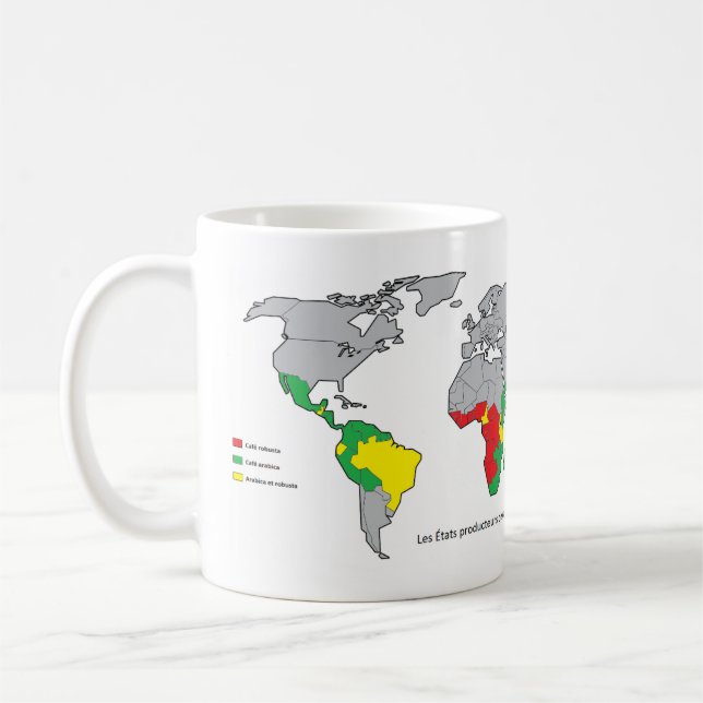 Caneca De Café Países produtores de café (Esquerda)