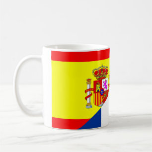 Caneca De Café Países vizinhos da frança espanha meio símbolo de 