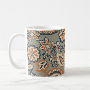 Caneca De Café Paisley, padrão de safra. Vintage backgrou