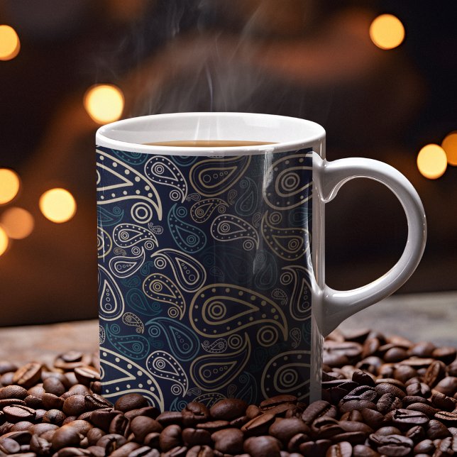Caneca De Café Paisley Pattern (paisley pattern mug)