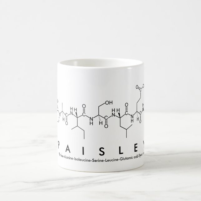 Caneca De Café Paisley peptide name mug (Centro)
