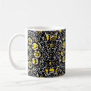 Caneca De Café Paisleys elegant floral vintage pattern background