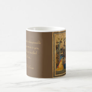 Caneca De Café Paixão da pintura da crucificação do Jesus Cris