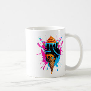 Caneca De Café Paixões de Hóquei Sorvete Gotas Esportivas Menino