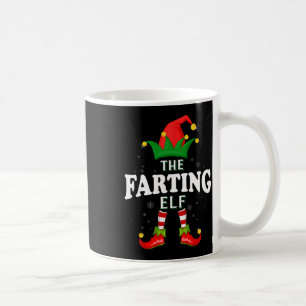 Caneca De Café Pajama de Natal da Família Elf de Fazenda do Xmas