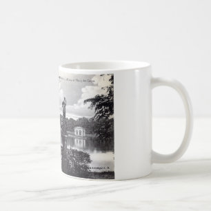 Caneca De Café Palácio de Fontainebleau, vintage 1910 de France