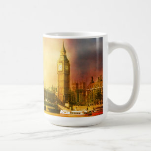Caneca De Café Palácio e ponte de Westminster com Big Ben