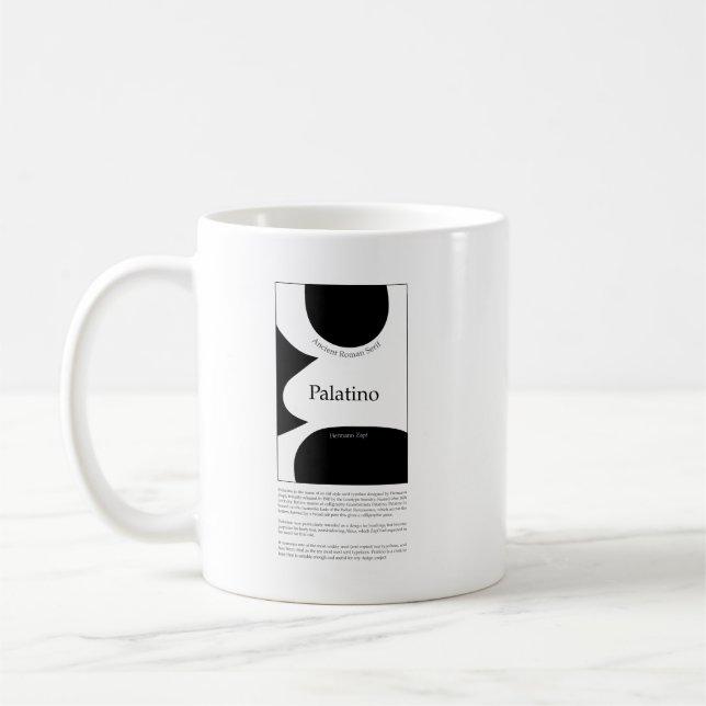 Caneca De Café Palatino Typography (Esquerda)