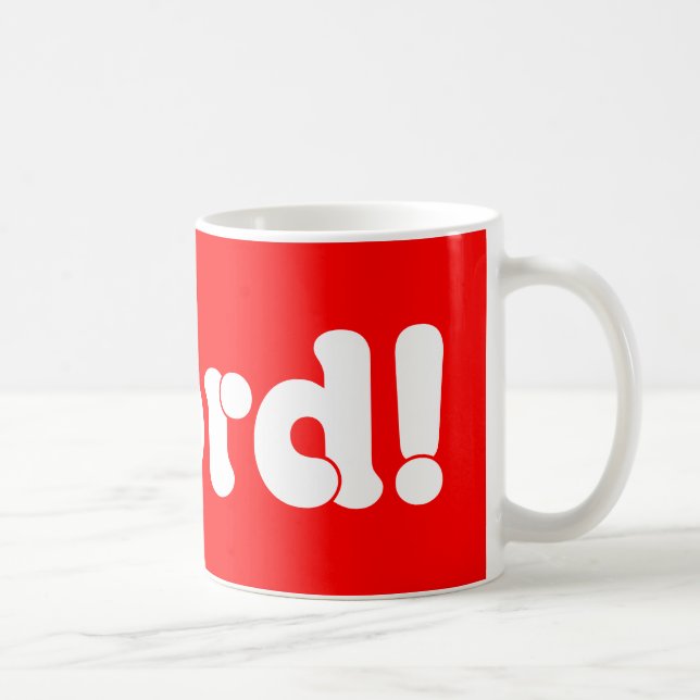 Caneca De Café Palavra! (Direita)