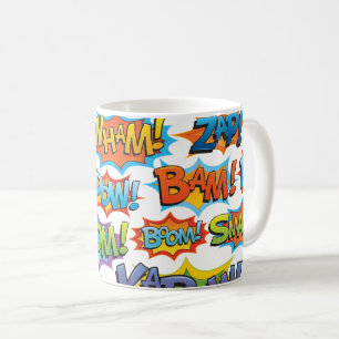 Caneca De Café Palavra de Ação de Comic