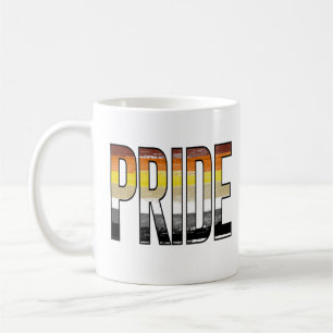 Caneca De Café Palavra de Orgulho de Urso