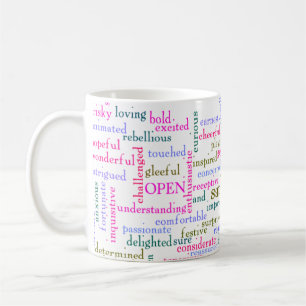 Caneca De Café Palavras animadoras inspiradoras inspiracionais