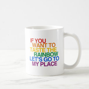 CANECA DE CAFÉ PALAVRAS ARCO-ÍRIS