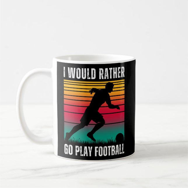 Caneca De Café Palavras do futebol com texto branco (Esquerda)