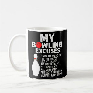 Caneca De Café Palavras Engraçadas De Boliche Para Bowler