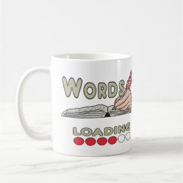 Caneca De Café Palavras escrevendo