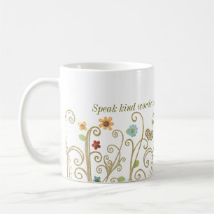 Caneca De Café Palavras Gentis Ecos