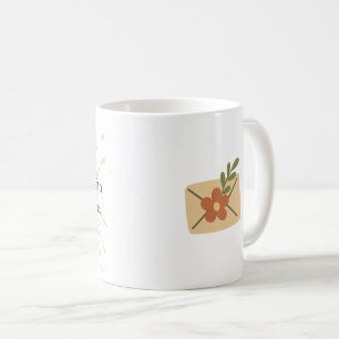 Caneca De Café Palavras inspiradoras, design estética pessoal