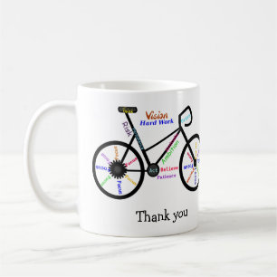 Caneca De Café Palavras Motivacionais, Bicicleta, Ciclismo, Obrig