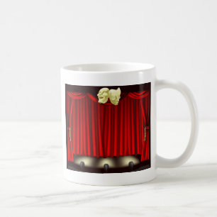 Caneca De Café Palco do teatro com máscaras