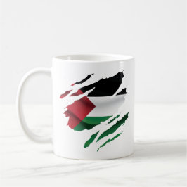 Caneca De Café Palestina rasgou Travesseiro decorativo de Camisa 