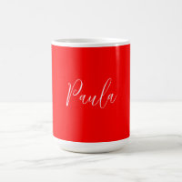 Paleta de Cor Vermelha de Nome Elegante de Escrita