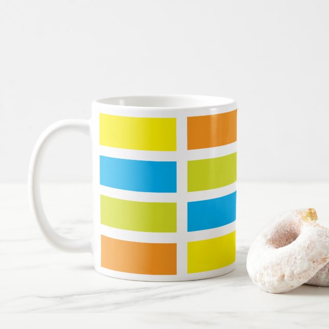 Caneca De Café Paleta de Cores Arte (Com Donut)