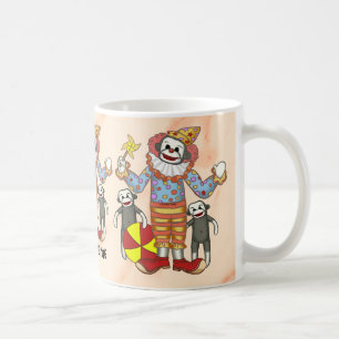 Caneca De Café Palhaço De Macaco Sock
