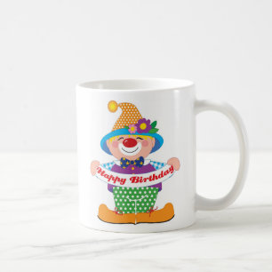 Caneca De Café Palhaço do aniversário