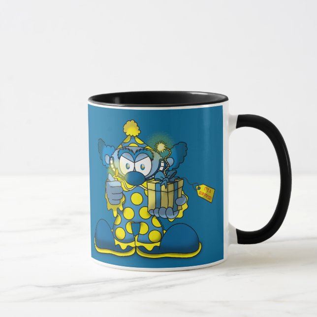 Caneca de Café Palhaço Engraçado (Direita)