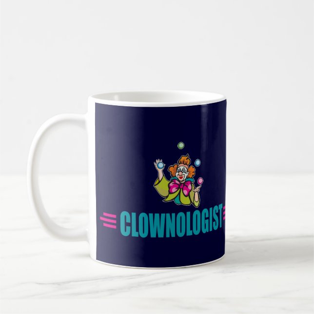 Caneca De Café Palhaço Engraçado (Esquerda)