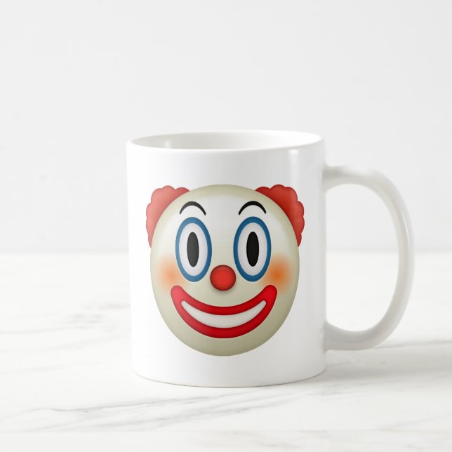 Caneca De Café Palhaço louco Emoji (Direita)