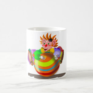 Caneca De Café Palhaço louco feliz -