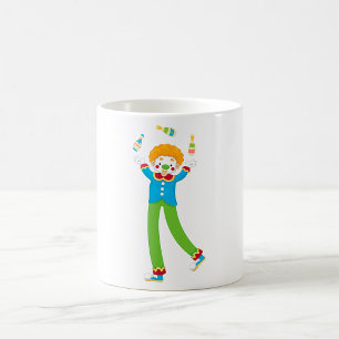 Caneca De Café Palhaço Malabarista