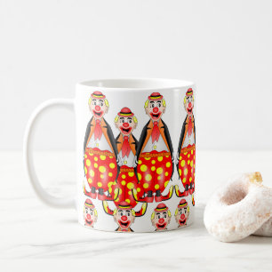Caneca De Café palhaços de bigodes