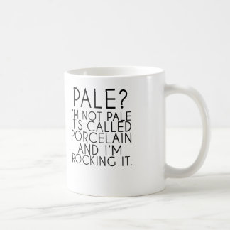 Caneca De Café Pálido eu não sou pálido ele chamei Porcelana
