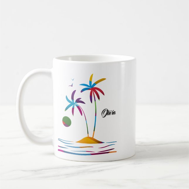 Caneca De Café Palm Beach Tropical Sunrise (Esquerda)