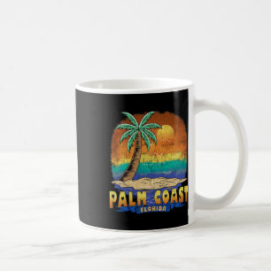 Caneca De Café Palm Coast Flórida Vintage angustiou Souvenir