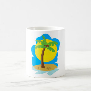 Caneca De Café Palm Tree Beach