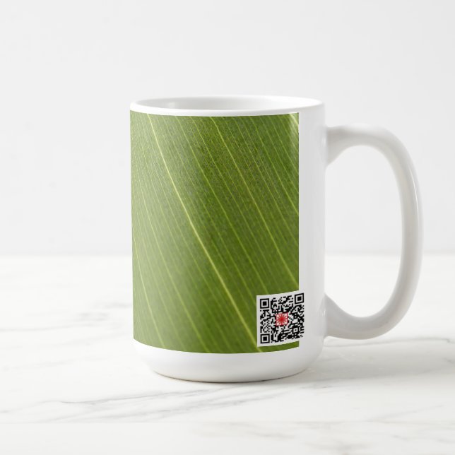 Caneca De Café Palm Tree Leaf (Direita)