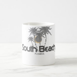 Caneca De Café Palmas de Cinzas de South Beach Miami