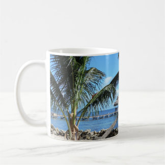 Caneca De Café Palmas e cais em Belize