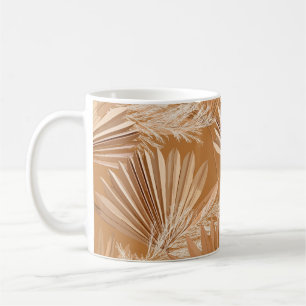 Caneca De Café Palmas secas tropicais: aquarela.
