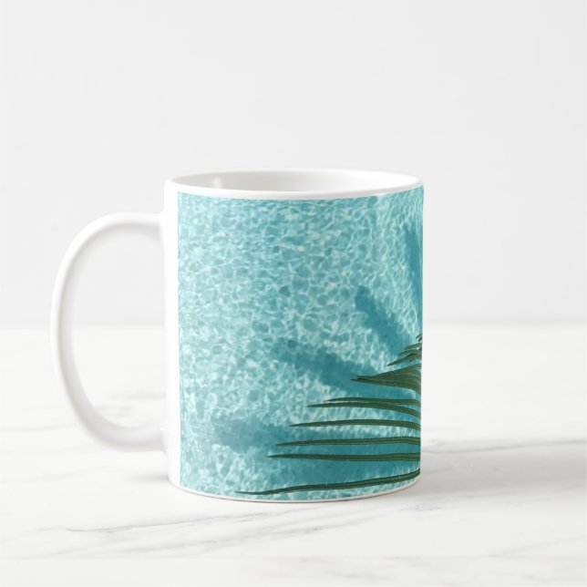 Caneca De Café palmeira sobre a água (Esquerda)