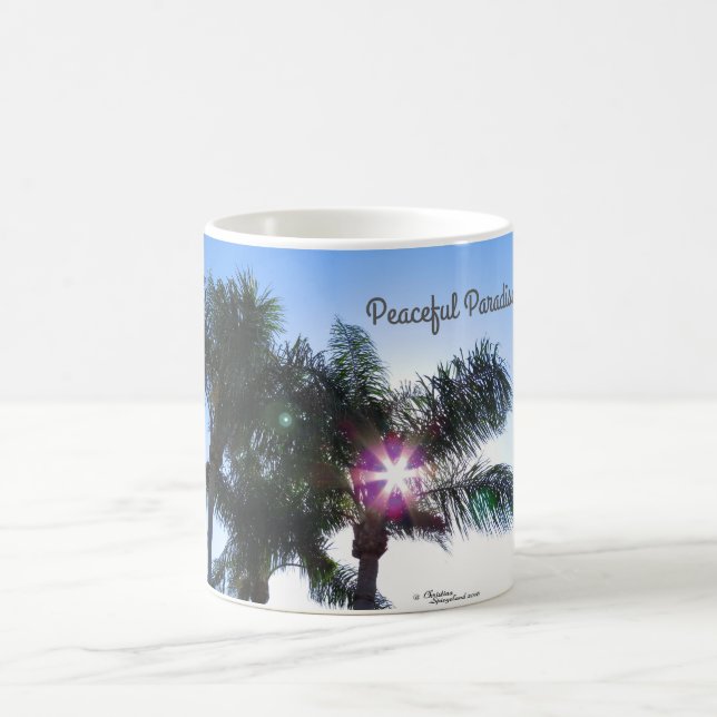 Caneca De Café Palmeiras de palmeiras pacíficas (Centro)