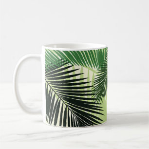 Caneca De Café Palmeiras Tropicais Monocolor