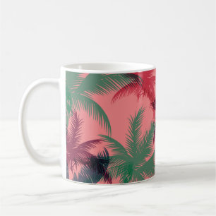 Caneca De Café Palmeiras tropicais: padrão sem costura