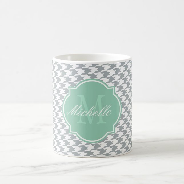 Caneca De Café Paloma Houndstooth Monograma (Centro)